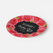 Derby Day Red Roses Papieren Bordje (Gekanteld)