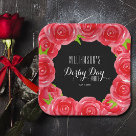 Derby Day Red Roses Papieren Bordje