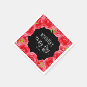 Derby Day Red Roses Servet (Hoek)