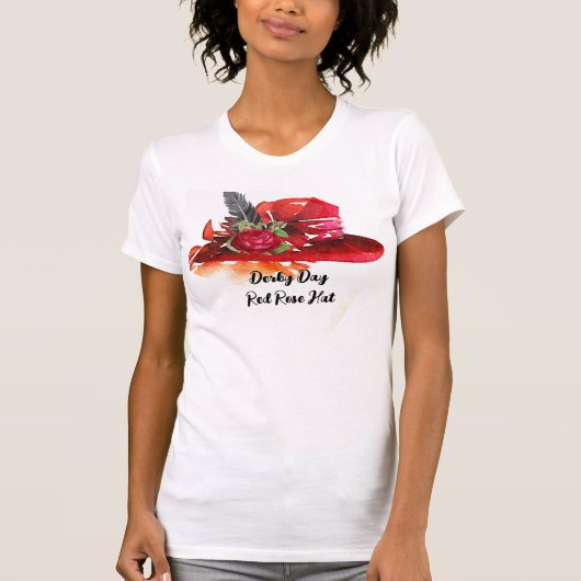 Derby Day Rode Hoed T-Shirt (Voorkant)