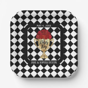 Derby Day-trofee en rozen Papieren Bordje