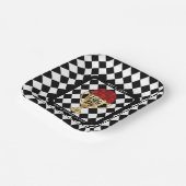 Derby Day Trophy and Roses Papieren Bordje (Gebogen)