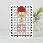 Derby Day Trophy en Rozen Kaart (Staand voorkant)