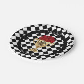 Derby Day Trophy en Rozen Papieren Bordje (Gekanteld)