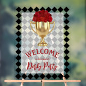 Derby Day Trophy en Rozen welkom Acryl Bord (Neutraal)