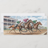 Derby Day "Uit naar het altaar" Vrijgezellenfeest  Kaart (Achterkant)