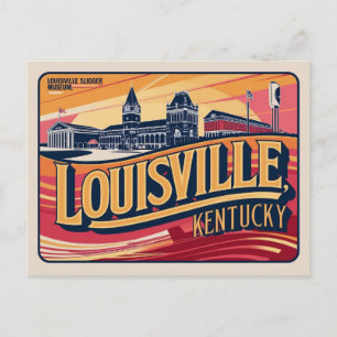 Derby Days & Retro Rays Vintage Louisville Briefkaart