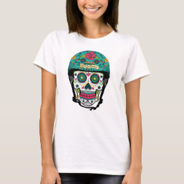 Derby de Los Muertos - Roller Derby Sugar Skull T-shirt