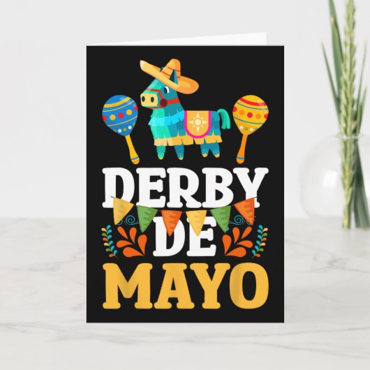 Derby De Mayo Cinco De Mayo Mexicaans  Kaart (Voorkant)