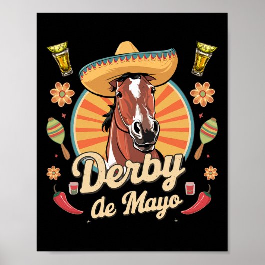 Derby De Mayo Cinco De Mayo Mexicaanse Partij Poster (Voorkant)
