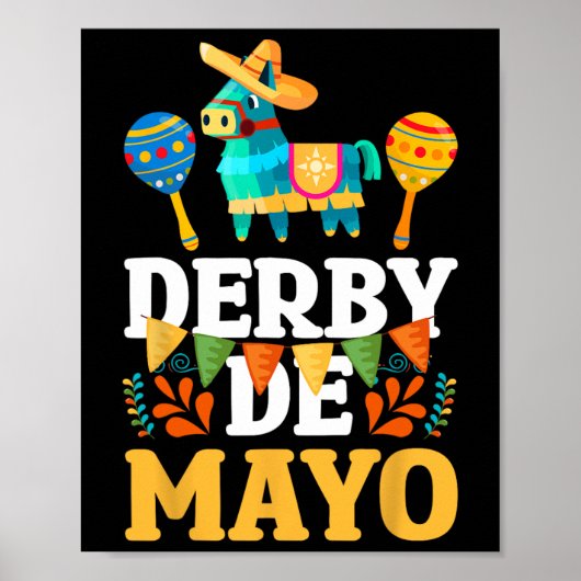 Derby De Mayo Cinco De Mayo Mexican Poster (Voorkant)
