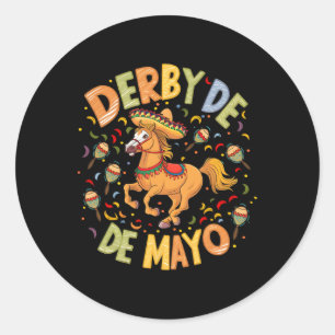 Derby De Mayo Grappig Cinco De Mayo Mexicaanse Par Ronde Sticker