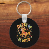 Derby De Mayo Grappig Cinco De Mayo Mexicaanse Par Sleutelhanger (Voorkant)