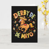 Derby De Mayo Grappige Cinco De Mayo Mexicaans Fee Kaart (Gele Bloem)