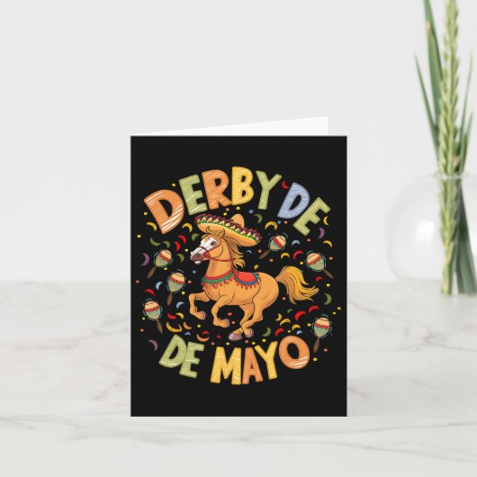 Derby De Mayo Grappige Cinco De Mayo Mexicaanse Fe Kaart (Voorkant)