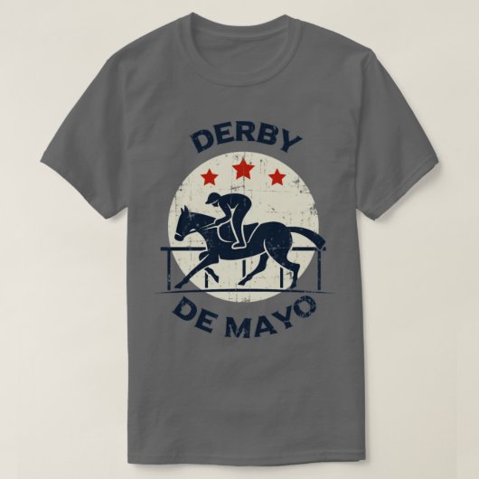Derby de Mayo Horse Racing Kentucky KY T-shirt (Design voorkant)