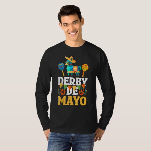 Derby De Mayo Mexican Cinco De Mayo Pinata Maracas T-shirt (Voorkant volledig)