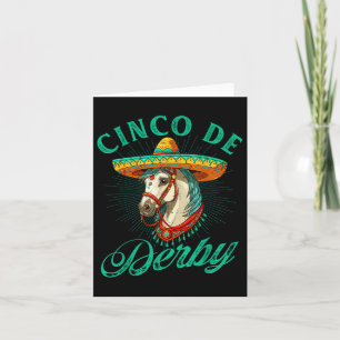 Derby De Mayo Party Lets Fiesta Paardenrace Cinco  Kaart