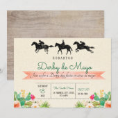 Derby de mayo-uitnodiging kaart (Voorkant / Achterkant)