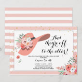 Derby Draag een Pet Horse Roos Gold Vrijgezellenfe Kaart (Voorkant / Achterkant)