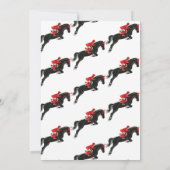 Derby & Drank Feest Modern Renpaard Paardensport Kaart (Achterkant)