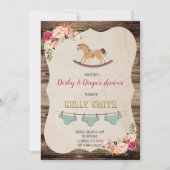 Derby en luier party uitnodiging (Voorkant)