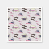 Derby Fancy Petten en Schoenen Patroon Preppy Servet (Voorkant)