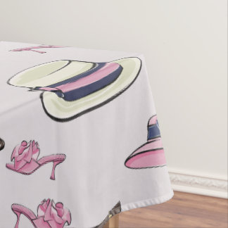 Derby Fancy Petten en Schoenen Patroon Preppy Tafelkleed