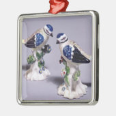 Derby figures of bluetits, c.1760 metalen ornament (Links)