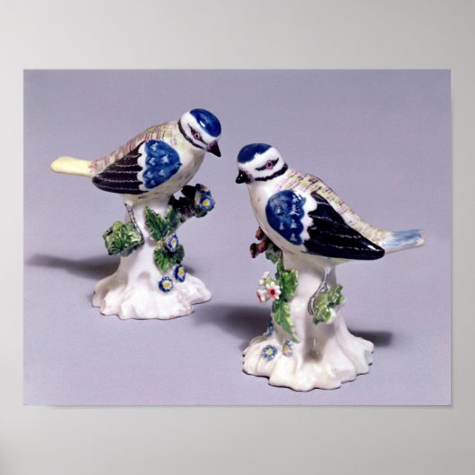 Derby figures of bluetits, c.1760 poster (Voorkant)