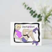 Derby Girl Briefkaart (Staand voorkant)