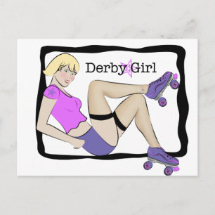 Derby Girl Briefkaart