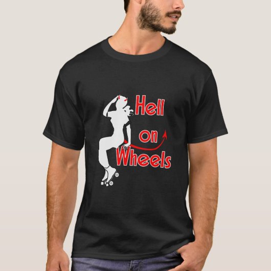 Derby Girl Hell on Wheels T-shirt (Voorkant)