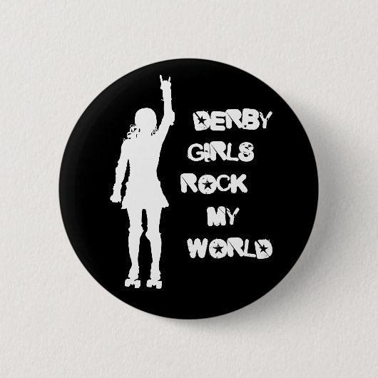 Derby Girls Rock My World Button (Voorkant)