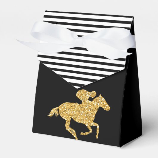 Derby Gold Racehorse en Jockey Bedankdoosjes (Voorkant Zijde)