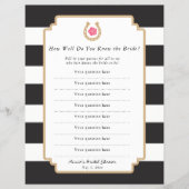 Derby Hoe goed ken je Bride Quiz Game Flyer? Flyer (Voorkant)