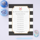 Derby Hoe goed ken je Bride Quiz Game Flyer? Flyer (Enkel)