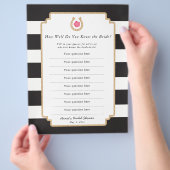 Derby Hoe goed ken je Bride Quiz Game Flyer? Flyer (Hand)