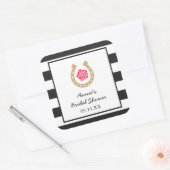 Derby Hoefijzer Vrijgezellenfeest Gepersonaliseerd Vierkante Sticker (Envelop)