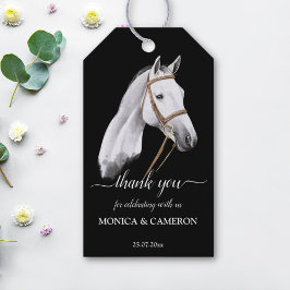 Derby horse equestrian party elegant white horse cadeaulabel