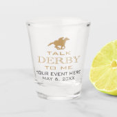Derby Horse Race Party Custom Shot Glas (Voorkant)