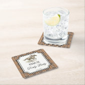 Derby horse racing elegant gingham party gifts kartonnen onderzetters (Insitu)