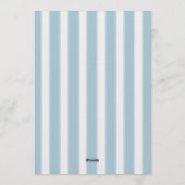 Derby horse racing party elegant stripes kaart (Achterkant)