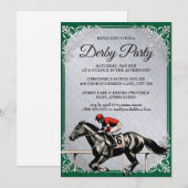  Derby Horse Racing Party Invitation 2026 Kaart (Voorkant / Achterkant)