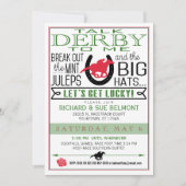 Derby Horse Racing Party Zwart/Rood/DK Kelly Kaart (Voorkant)