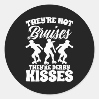 Derby Kisses Roller Derby Skater Schaatsen Roller Ronde Sticker