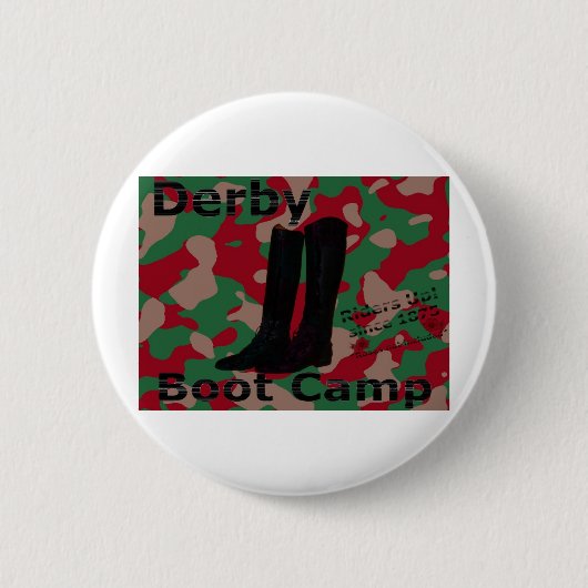 Derby laarskamp. ronde button 5,7 cm (Voorkant)