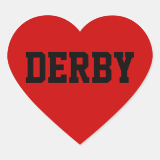 Derby Love Hart Sticker