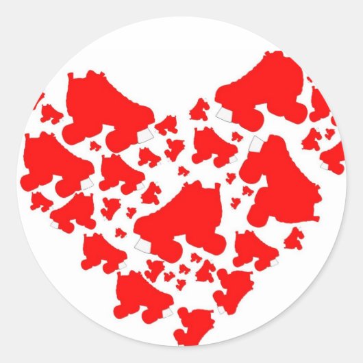 Derby Love Ronde Sticker (Voorkant)