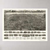 Derby (Manchester), CT Panoramic Map - 1914 Poster (Voorkant)